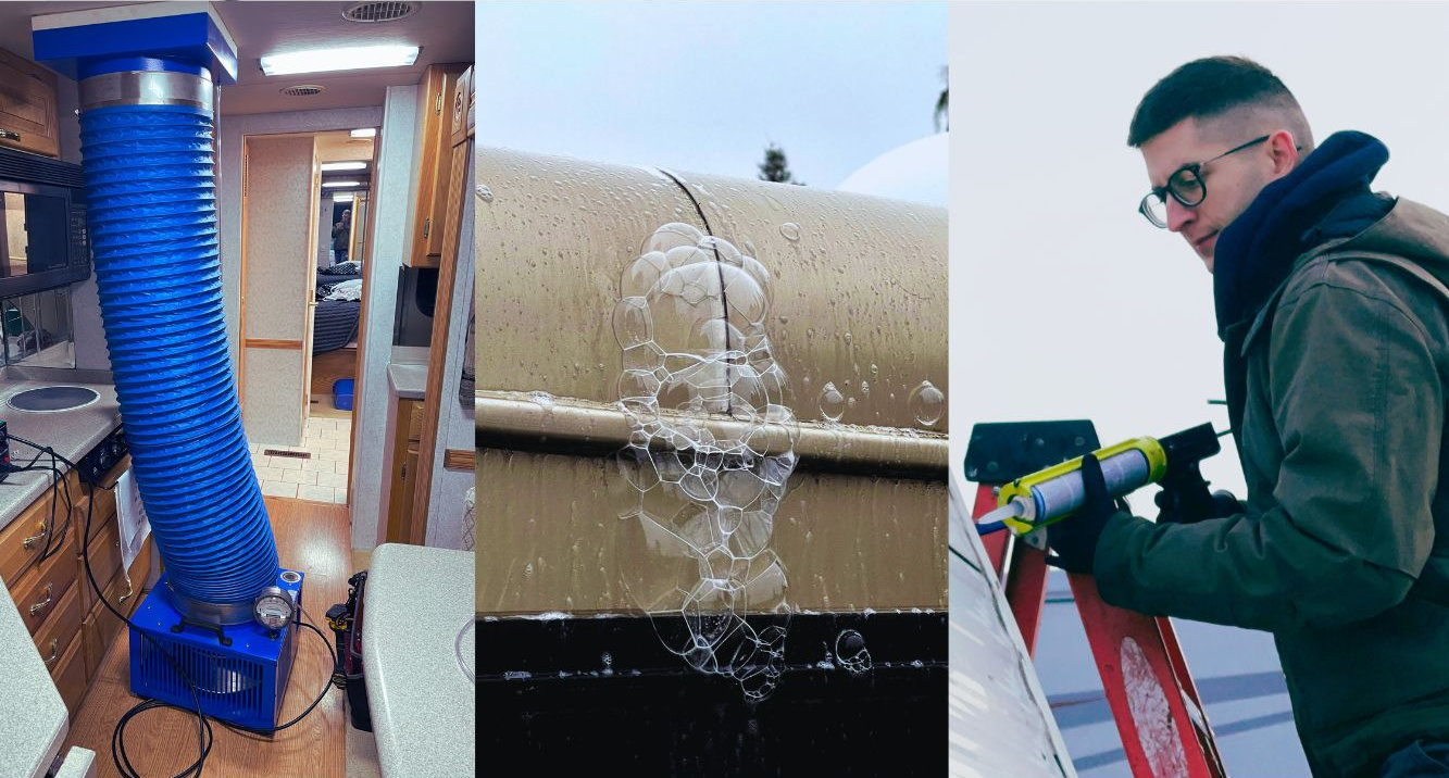 SealTech pressure testing and RV leak detection